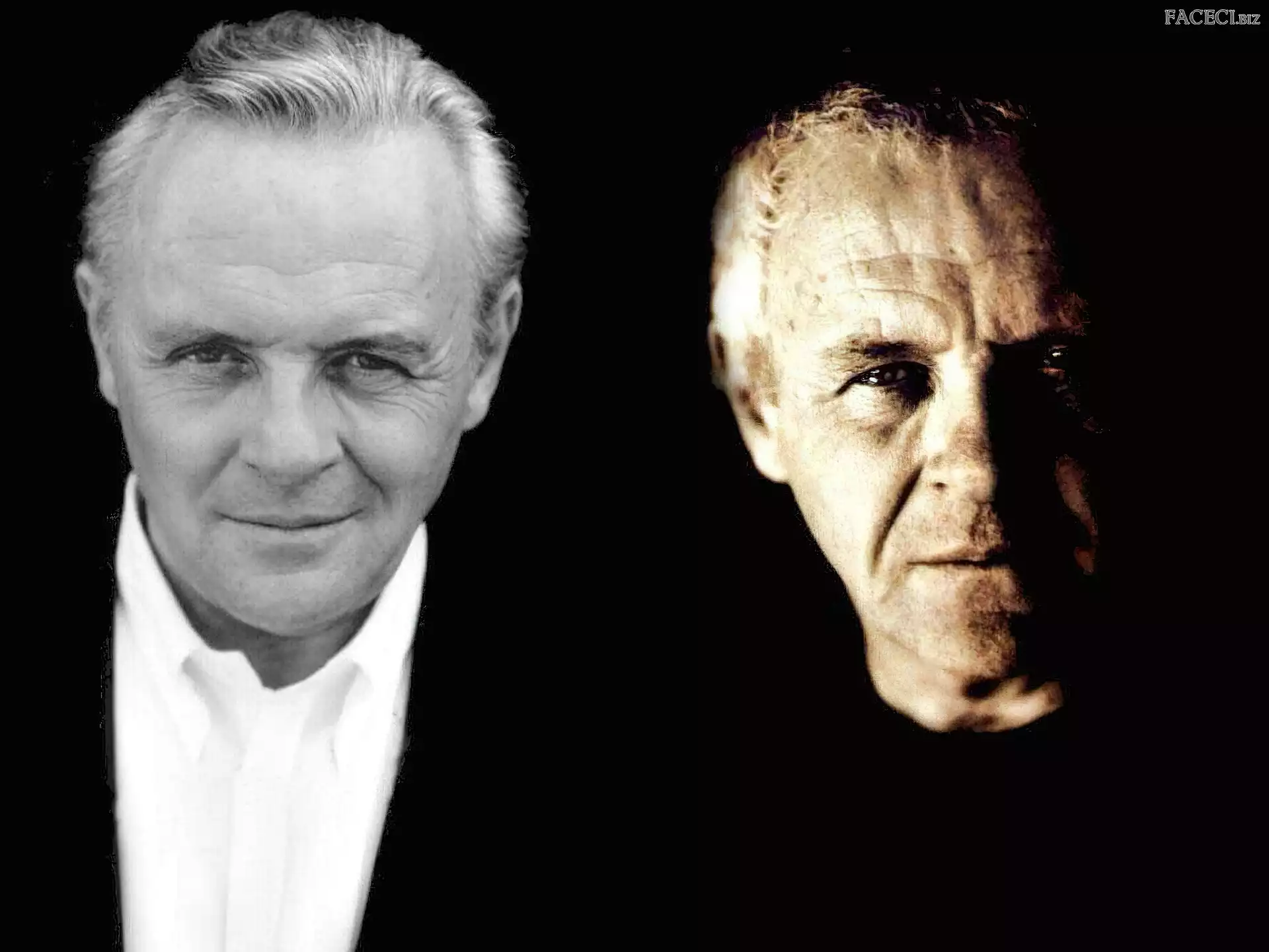 koszula, Anthony Hopkins, biała